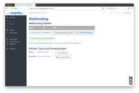 webhosting manitu