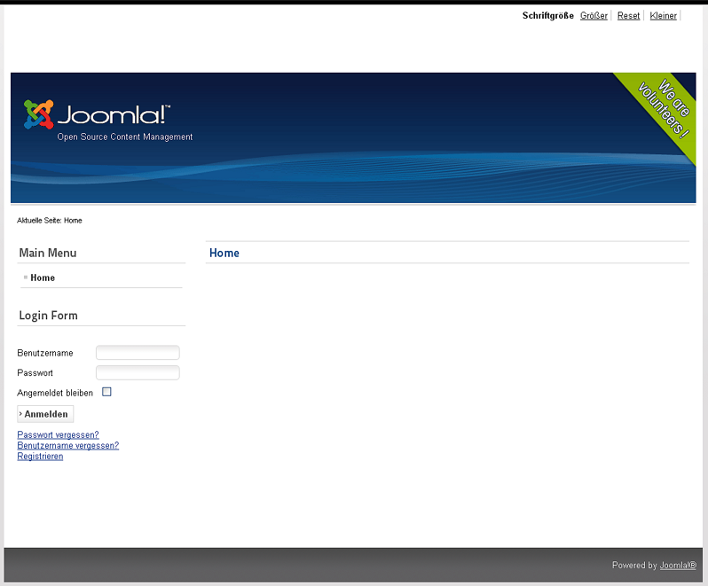 joomla installiert