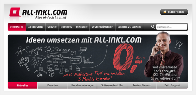 hosting kostenlos testen