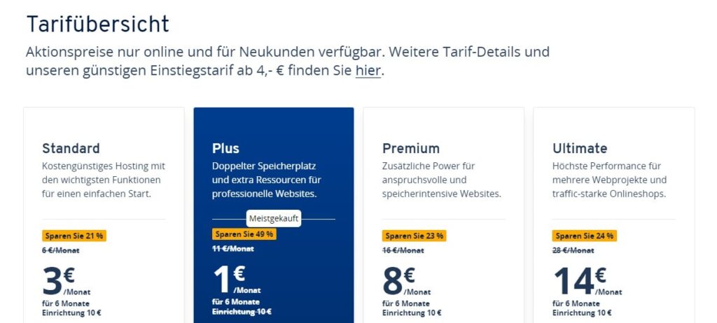 webhosting business ionos