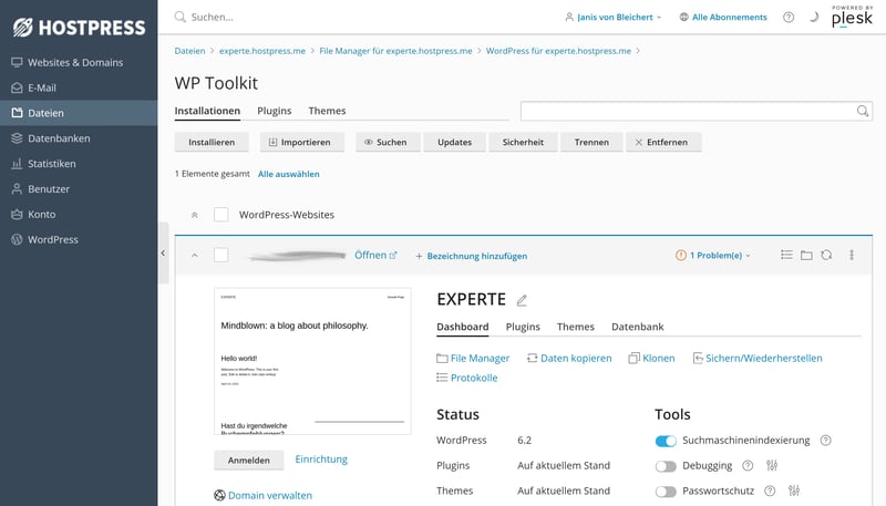 hosting anbieter wordpress