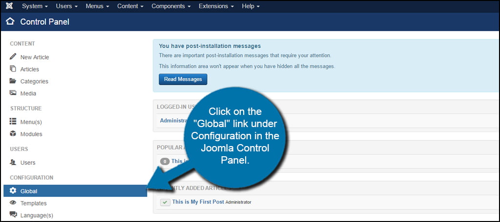 joomla backup erstellen