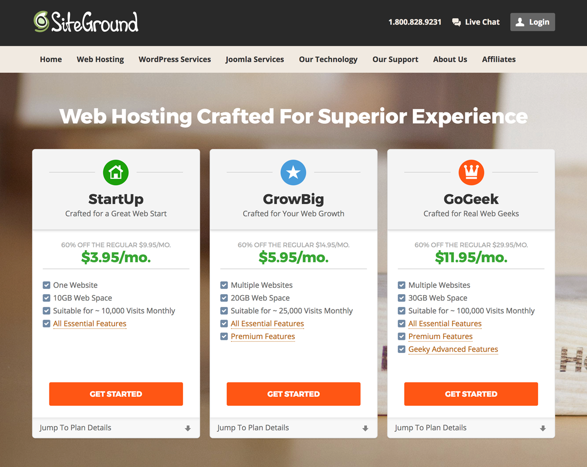 siteground wordpress