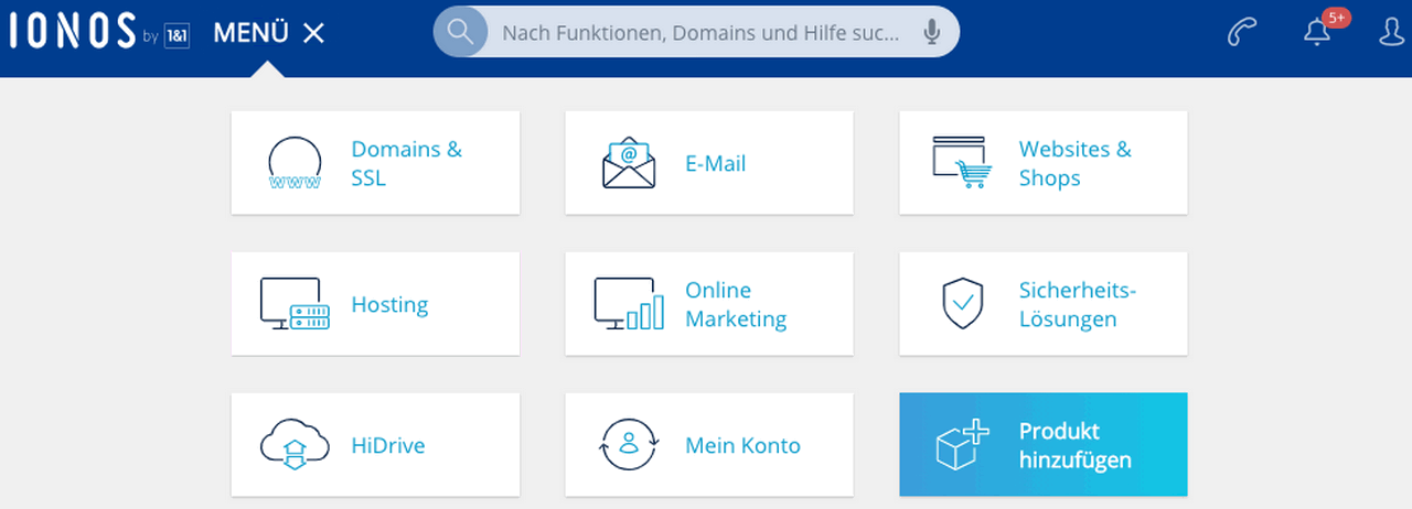 webhosting standard ionos