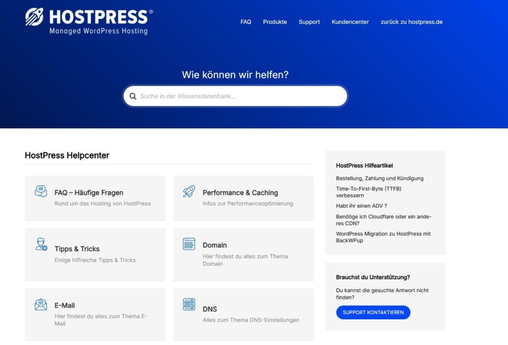 wordpress hosting www hostpress de