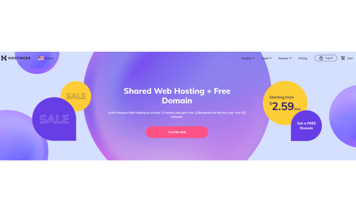 hostinger free