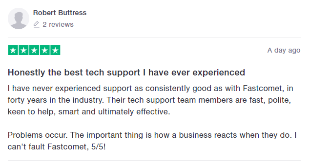 fastcomet trustpilot